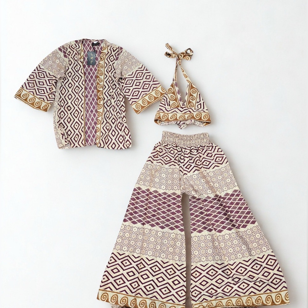 Nazila Couture Silk Blend 3-Piece-Set NWT